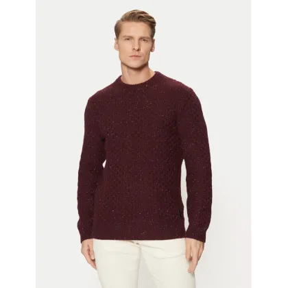 Zdjęcie Tom Tailor Sweter 1044537 Bordowy Regular Fit