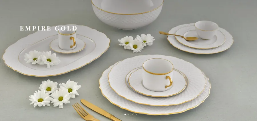 obrazek 2 Niesamowita miska Empire Gold z porcelany 15 cm