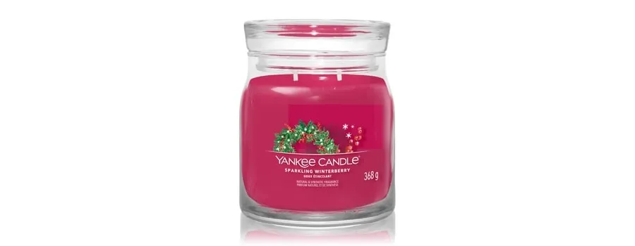 obrazek 1 Yankee Candle Sparkling Winterberry Signature Jar Świeca zapachowa 368 g