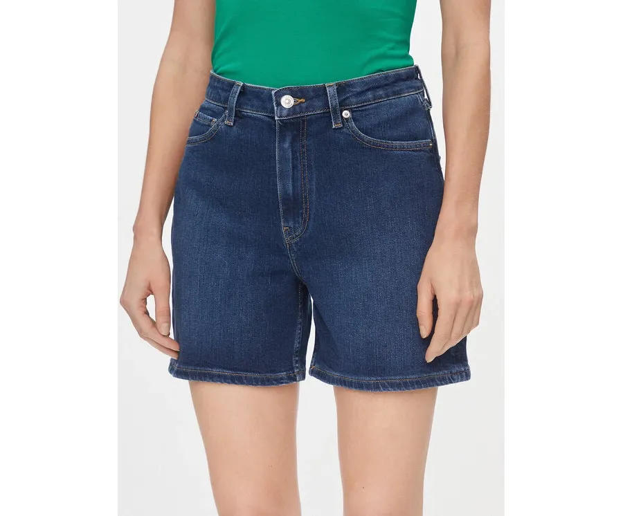 obrazek 1 Tommy Hilfiger Szorty jeansowe Dnm Straight Short Rw Kai WW0WW41320 Niebieski Slim Fit