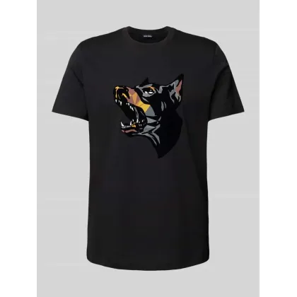 Zdjęcie T-shirt o kroju regular fit z okrągłym dekoltem