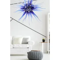 Zdjęcie Prestiżowa lampa wisząca ze szkła Murano na 12 świateł różne kolory