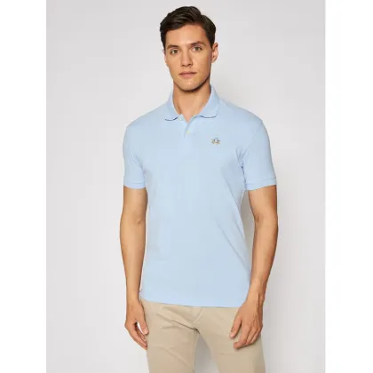 Zdjęcie La Martina Polo Piquet CCMP02 PK001 Błękitny Slim Fit