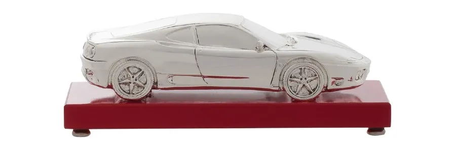 picture 1 Figurine with a sports car - Astra Argenti