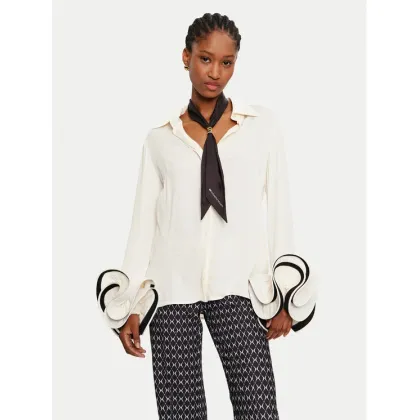 Zdjęcie Elisabetta Franchi Koszula CAT-96-47E3 Écru Regular Fit