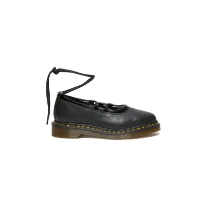 Zdjęcie Dr. Martens baleriny skórzane Elphie II kolor czarny DM40683001