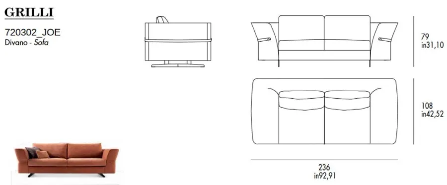 obrazek 4 Wysokiej jakości sofa Joe do pięknych pomieszczeń