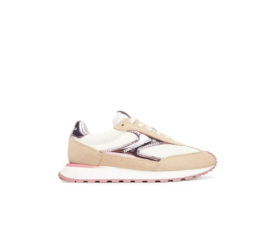 obrazek 1 KARL LAGERFELD Sneakersy Kairo Lo Lace Mix II KL61124E 4TP Beżowy