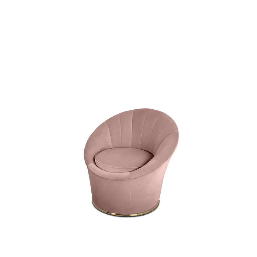obrazek 4 Różowy fotel do salonu - Essential Home