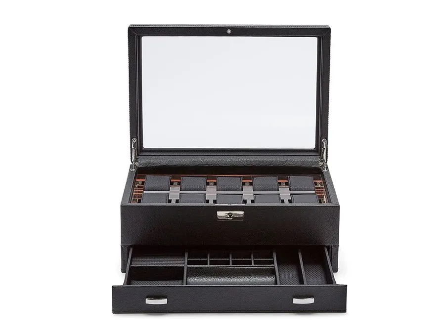 obrazek 6 Fantastyczne drewniane etui Roadster Black na zegarki i biżuterię