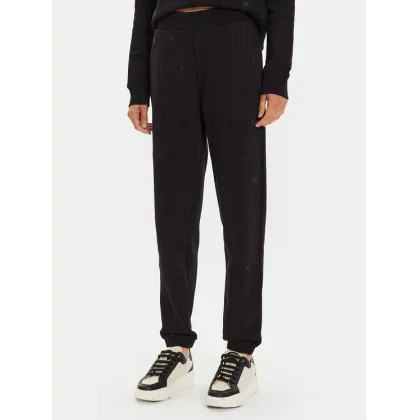 Zdjęcie KARL LAGERFELD Spodnie dresowe 246W1009 Czarny Regular Fit