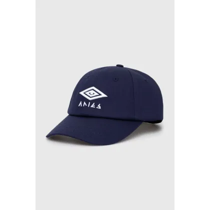 Zdjęcie Aries czapka z daszkiem bawełniana Aries x Umbro Eye Cap kolor niebieski z aplikacją UM90000.03