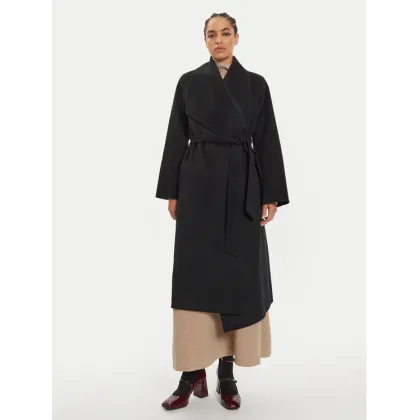Zdjęcie IVY OAK Płaszcz wełniany Carrie Rose IO111048 Czarny Loose Fit