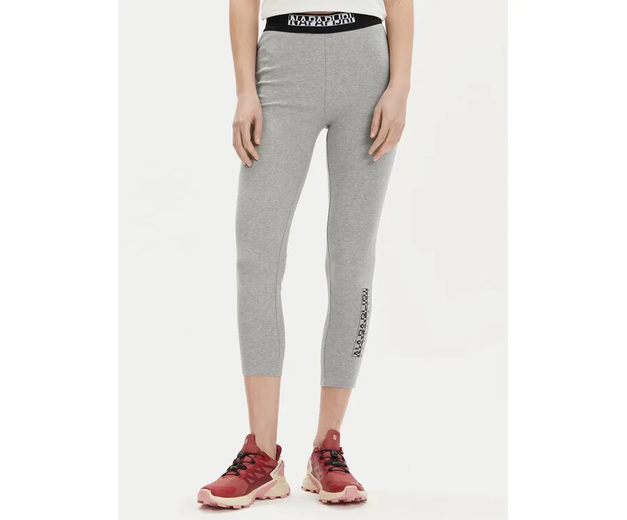 obrazek 1 Napapijri Legginsy M-Box NP0A4GKT Szary Slim Fit