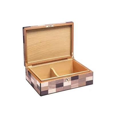 Picture Stylish cigar box made of mahogany and cedar