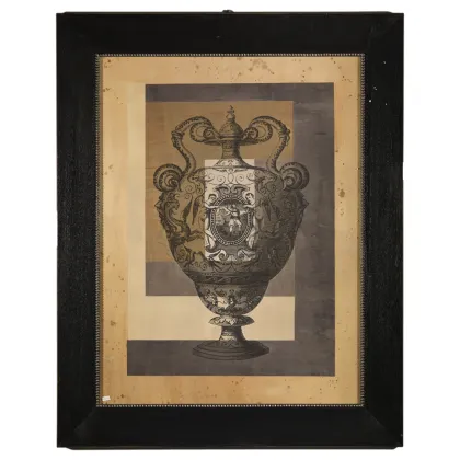 Picture A print depicting a vase H.103xL.83xP.5 cm