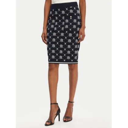 Zdjęcie Fracomina Spódnica ołówkowa FR25WG4009K414F8 Granatowy Slim Fit