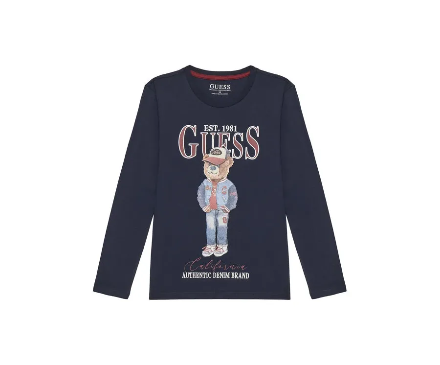 obrazek 1 Guess Bluzka L5YI30 K8HM4 Granatowy Regular Fit