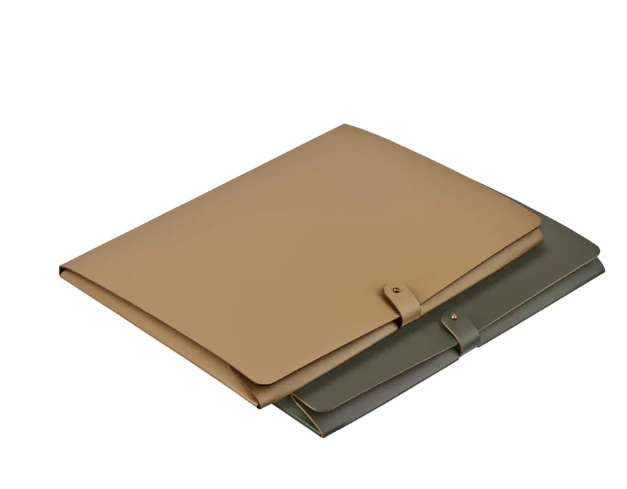 obrazek 2 Stylowa skórzana teczka na dokumenty A4 23х31 cm w kolorze musztardowym