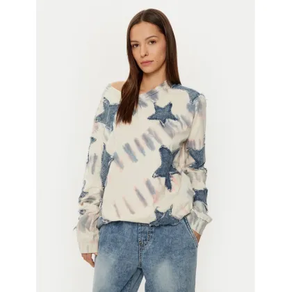 Zdjęcie One Teaspoon Bluza Denim Star 26795C Beżowy Relaxed Fit