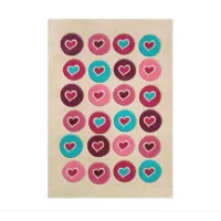 Zdjęcie Śliczny dywan w serca do pokoju dziecięcego - Cilek