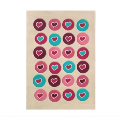 Zdjęcie Śliczny dywan w serca do pokoju dziecięcego - Cilek