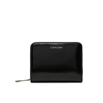 Zdjęcie Calvin Klein Mały Portfel Damski Ck Must Medium Zip Around_Shiny K60K612847 Czarny