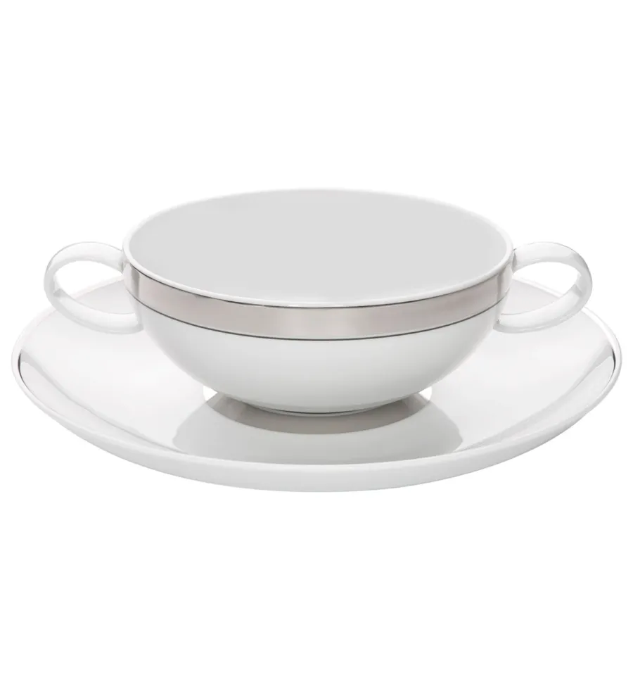 obrazek 1 Porcelanowa filiżanka ze spodkiem Domo Platinium z platynowym wykończeniem - Vista Alegre