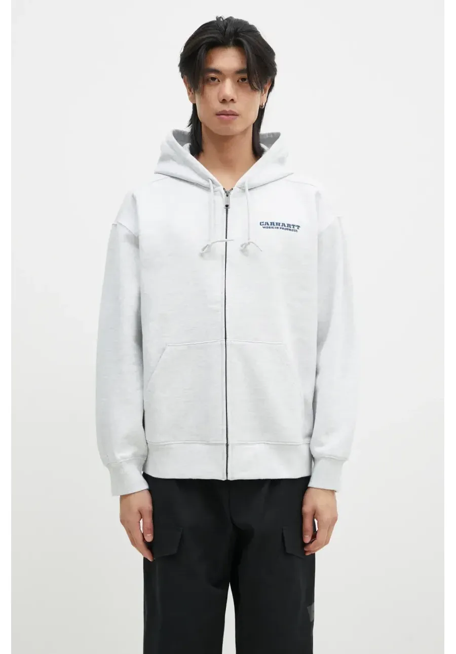 obrazek 1 Carhartt WIP bluza Hooded Runaway męska kolor szary z kapturem melanżowa I034414.2NX06