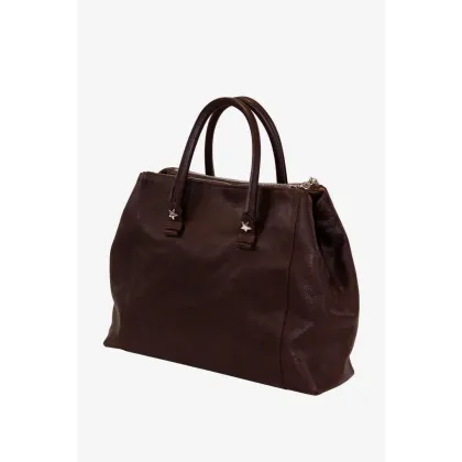 Zdjęcie Ekskluzywna włoska torebka w kolorze ciemnego brązu - Terrida