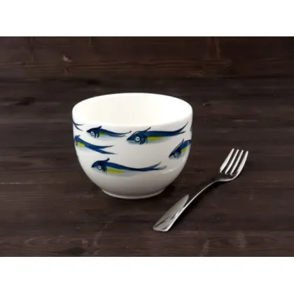 Zdjęcie Mała miska sałatkowa zdobiona sardynkami - Le Ceramiche