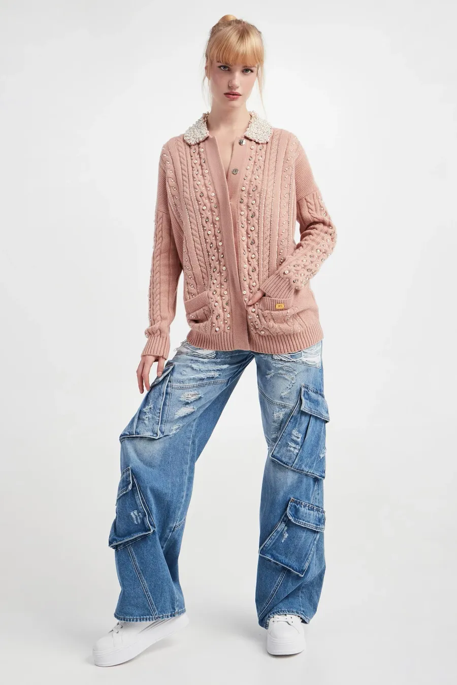 obrazek 1 Kardigan damski wełniany ELISABETTA FRANCHI Elisabetta Franchi