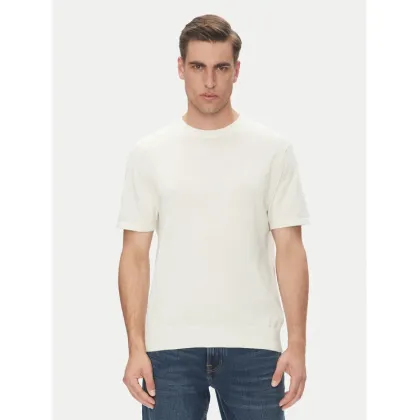 Zdjęcie Calvin Klein T-Shirt Supima LV04LC333G Écru Regular Fit