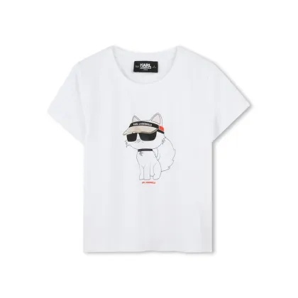 Zdjęcie Karl Lagerfeld Kids T-Shirt Z30492 M Biały Regular Fit