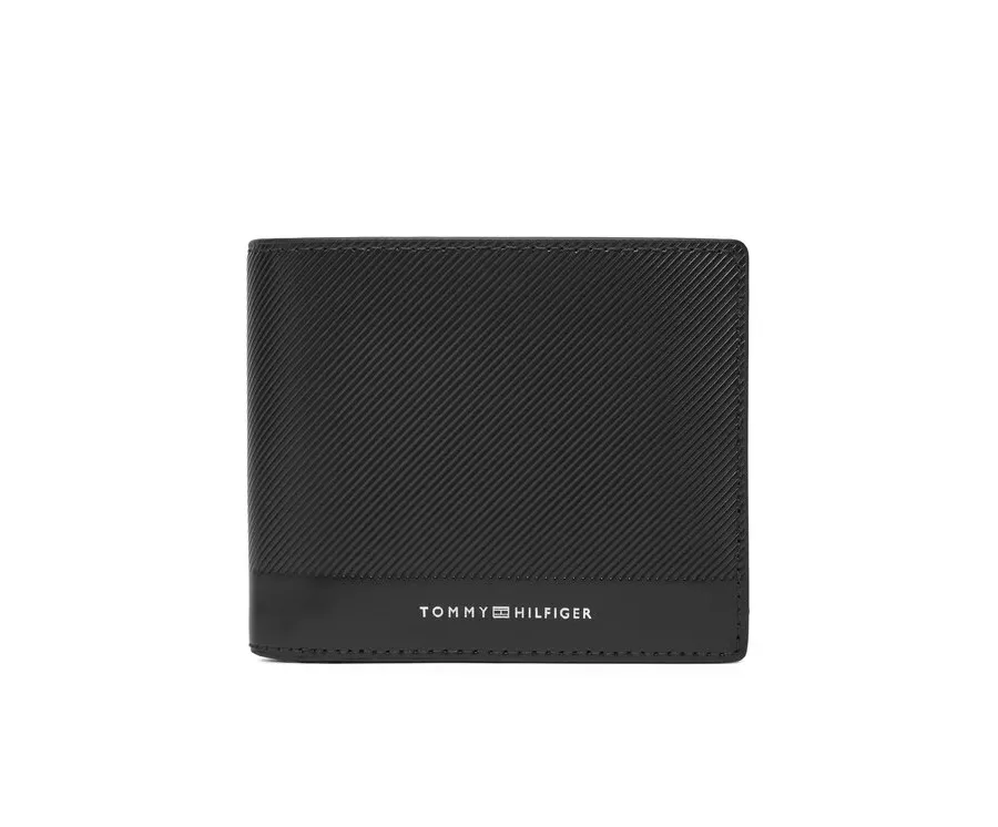 obrazek 1 Tommy Hilfiger Duży Portfel Męski Th Foundation Extra Cc And Coin AM0AM13509 Czarny