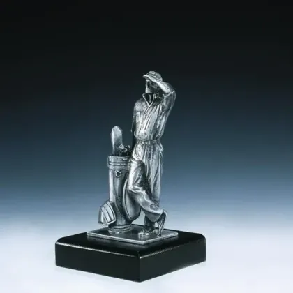 Zdjęcie Luksusowa statuetka – nagroda dla golfisty wykonana z pewteru