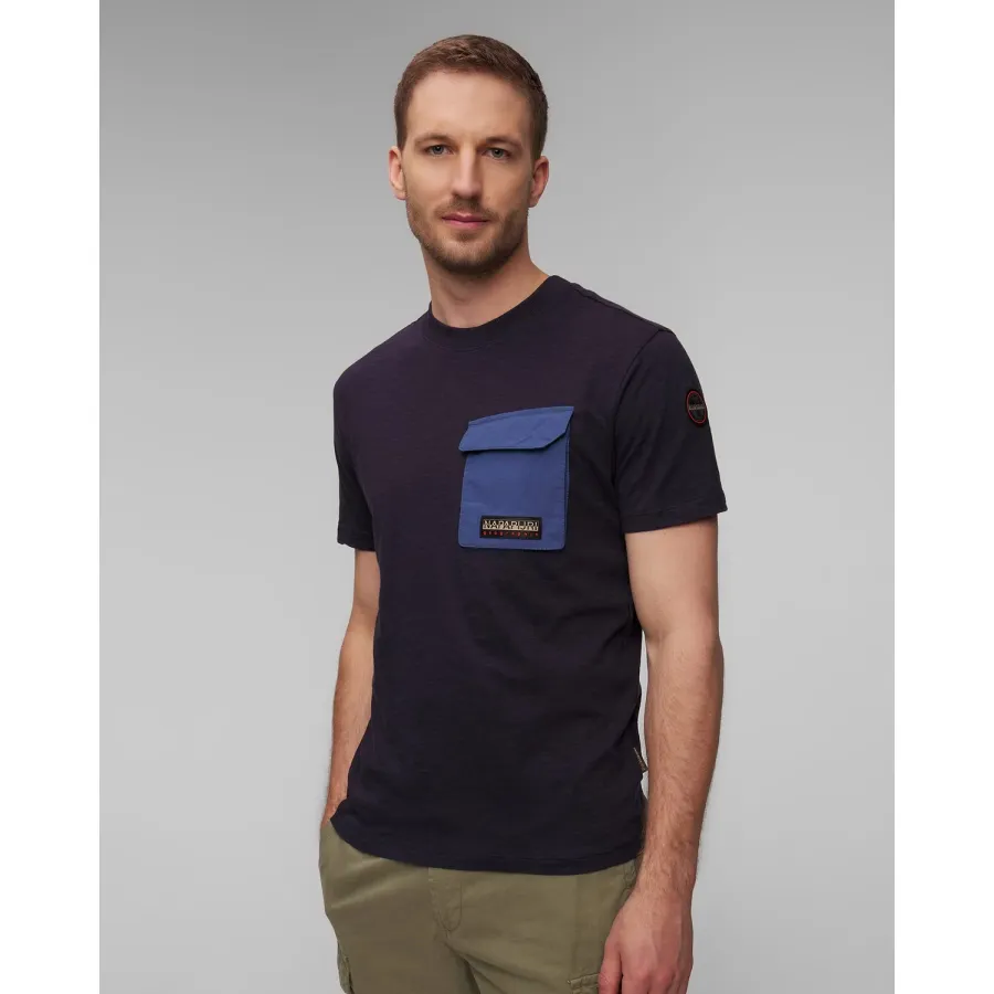 obrazek 1 Granatowy T-shirt Męski Napapijri S-tepees
