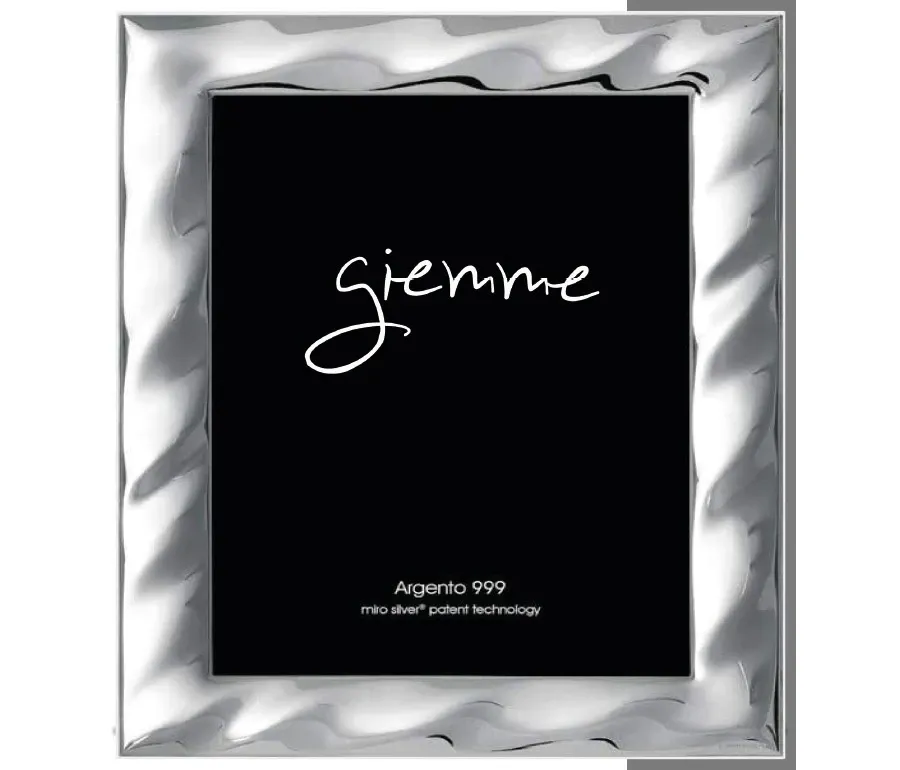 picture 1 Unique silver photo frame 9x13 cm with wavy edge