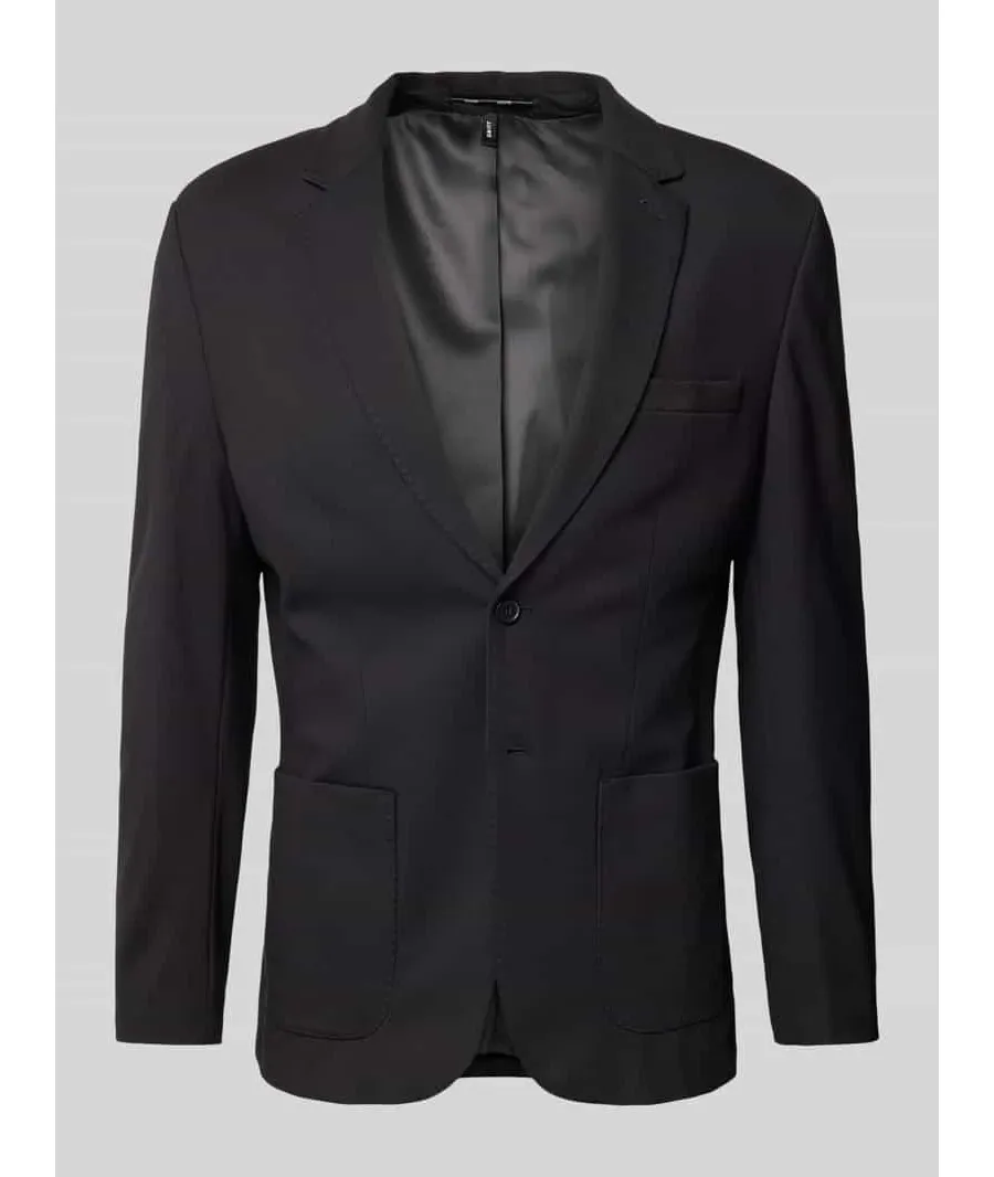 obrazek 1 Marynarka o kroju slim fit z kołnierzem z połami model ‘DELON’