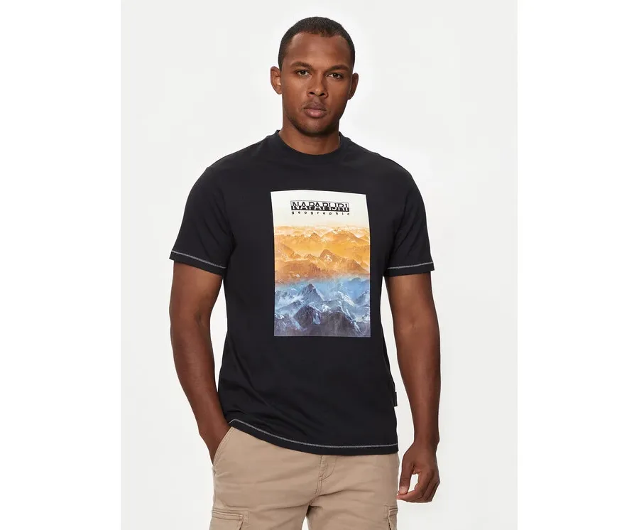 obrazek 1 Napapijri T-Shirt S-Rollin NP0A4I3D Czarny Regular Fit