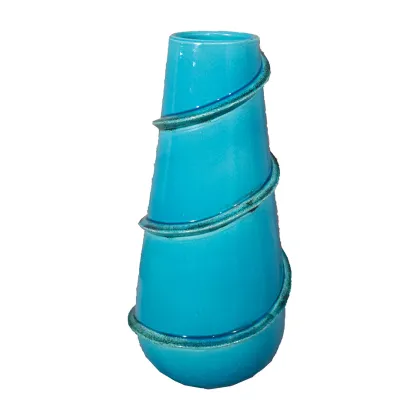 Picture Italian ceramic vase with an original shape