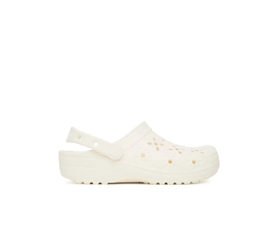 obrazek 1 Crocs Klapki Classic Floral Cut-Out Clog 210927 Écru