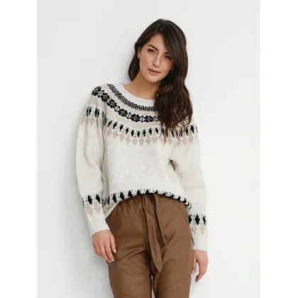 Zdjęcie Cream Sweter Cherry 10610568 Beżowy Loose Fit