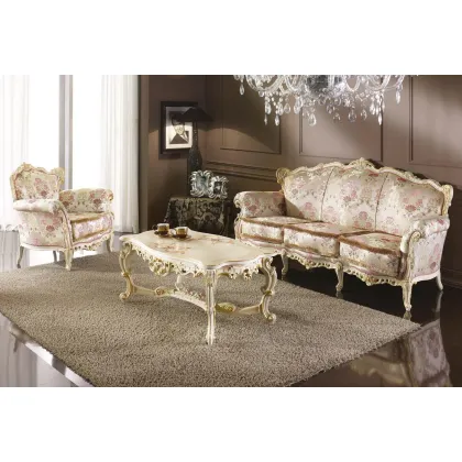 Zdjęcie Prestiżowa trzyosobowa sofa w stylu antycznym - Morello Gianpaolo