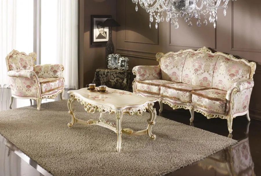 obrazek 1 Prestiżowa trzyosobowa sofa w stylu antycznym - Morello Gianpaolo