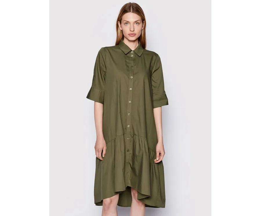 obrazek 1 Gestuz Sukienka koszulowa Avaligz 10906320 Zielony Loose Fit