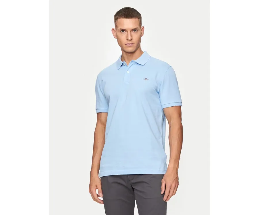 obrazek 1 Gant Polo Shield 2220 Niebieski Slim Fit