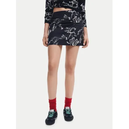 Zdjęcie Desigual Spódnica mini 25SWFW03 Czarny Regular Fit