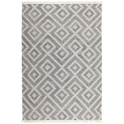 Picture Prestigious beige-gray rhombus rug - CARPE DIEM NATURAL SILVER 7064