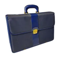 Picture Italian leather document folder with personalization option for companies